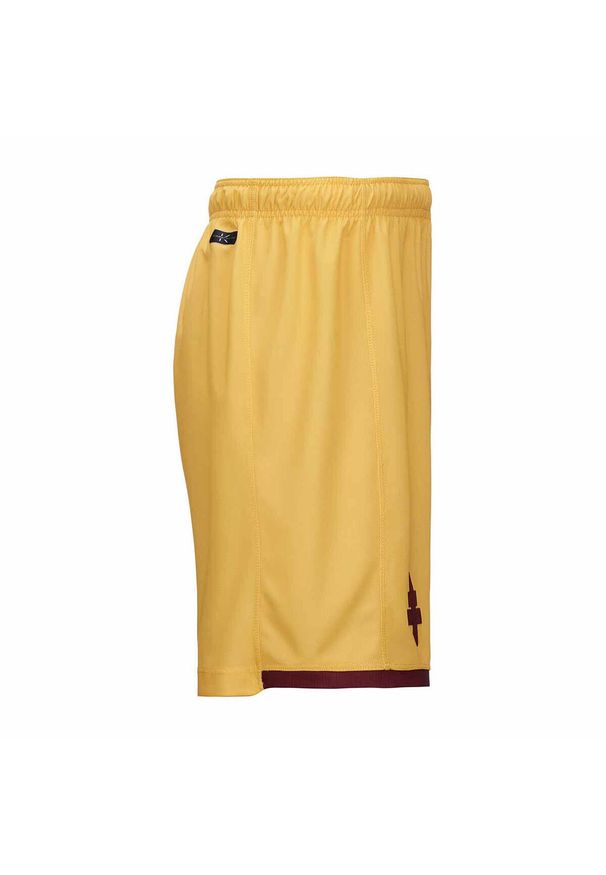 Kappa - Szorty Metz Kombat Ryder 2023/24. Kolor: żółty, czerwony, wielokolorowy. Sport: piłka nożna