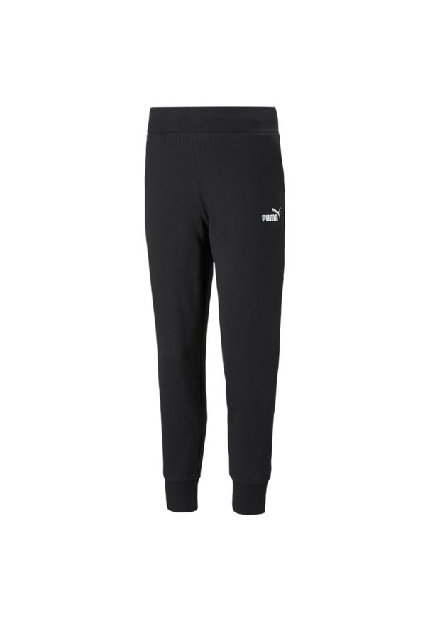 Puma - Damskie spodnie dresowe Essentials PUMA Black. Kolor: czarny. Materiał: dresówka. Sport: fitness
