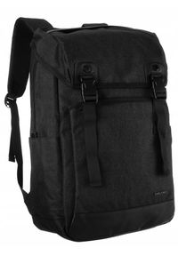 DAVID JONES - Plecak podróżny David Jones czarny [DH] PC-037 BLACK. Kolor: czarny. Materiał: materiał