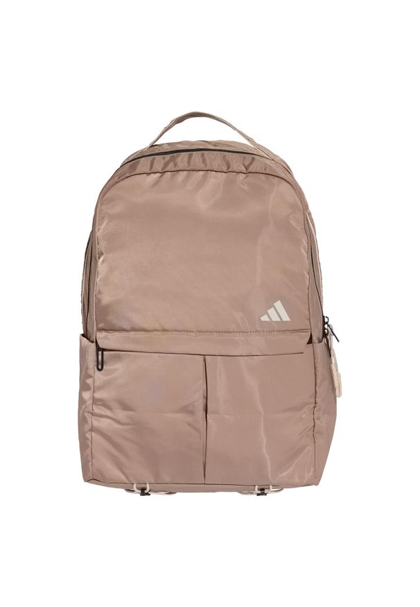 Adidas - Plecak Yoga. Kolor: beżowy, wielokolorowy, brązowy. Materiał: materiał