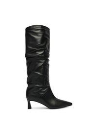 Pollini Kozaki SA26115M0NTE0000 Czarny. Kolor: czarny. Materiał: skóra #1