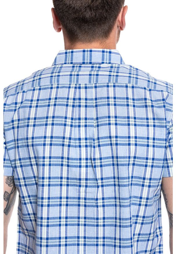 Wrangler - KOSZULA MĘSKA WRANGLER SS 1PKT BDOWN SHIRT PLACID BLUE W5J11OB15 112130159
