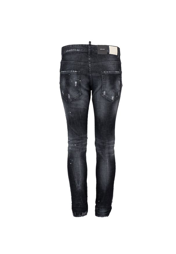 DSQUARED2 - Dsquared2 Jeansy "Skater Jean" | S74LB1223 S30357 | Mężczyzna | Czarny. Okazja: na co dzień. Stan: obniżony. Kolor: czarny. Długość: długie. Sezon: lato. Styl: elegancki, casual