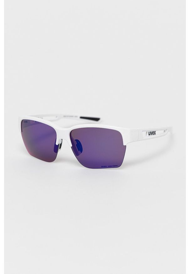 Uvex Okulary kolor biały. Kształt: prostokątne. Kolor: biały