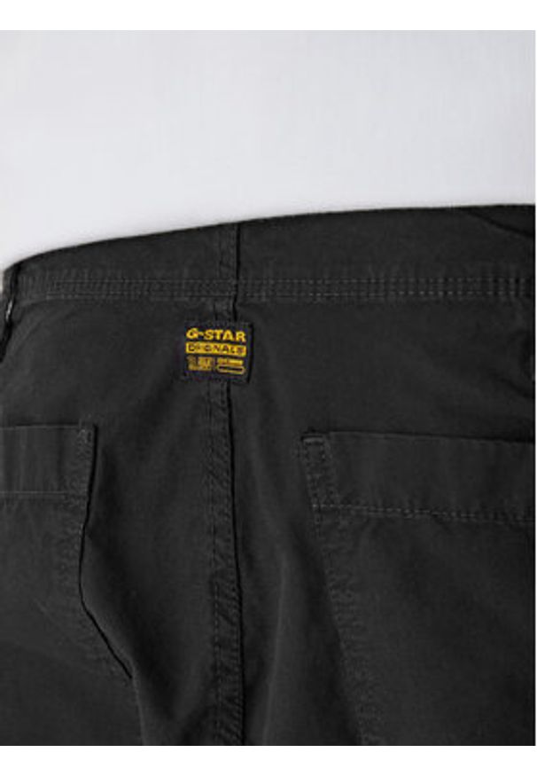 G-Star RAW - G-Star Raw Spodnie materiałowe D28376-D388 Czarny Regular Fit. Kolor: czarny. Materiał: bawełna