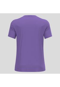 Koszulka z krótkim rękawem trekkingowa męska Odlo T-shirt F-DRY. Kolor: fioletowy. Długość rękawa: krótki rękaw. Długość: krótkie