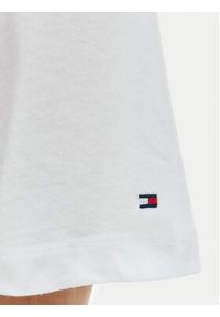 TOMMY HILFIGER - Tommy Hilfiger T-Shirt WW0WW47811 Biały Relaxed Fit. Kolor: biały. Materiał: bawełna #3