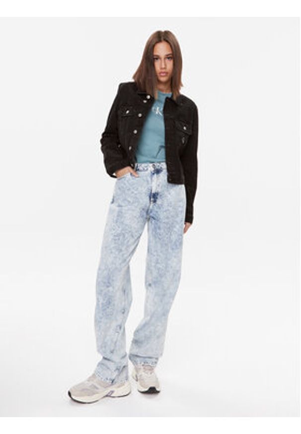 Calvin Klein Jeans Jeansy 90's J20J222211 Niebieski Straight Fit. Kolor: niebieski