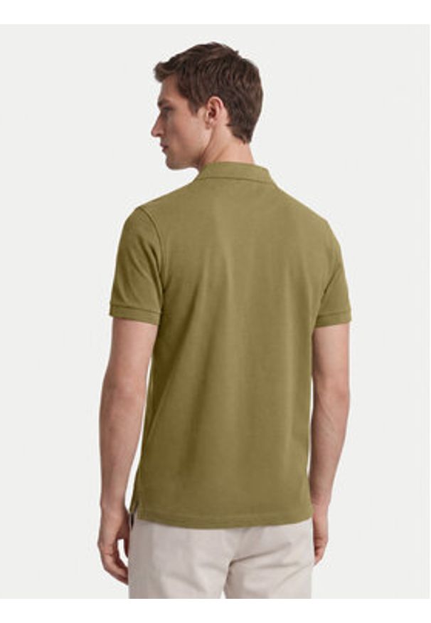 GANT - Gant Polo Shield 2210 Zielony ciemny Regular Fit. Typ kołnierza: polo. Kolor: zielony. Materiał: bawełna