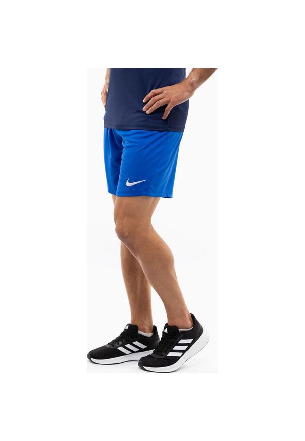 Spodenki sportowe męskie Nike Dry Park III NB K. Kolor: niebieski. Technologia: Dri-Fit (Nike). Sport: piłka nożna