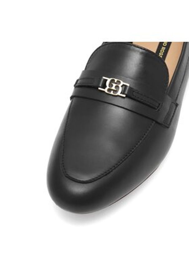 Gino Rossi - GINO ROSSI Loafersy AMBER-23453PE Czarny. Kolor: czarny. Materiał: skóra