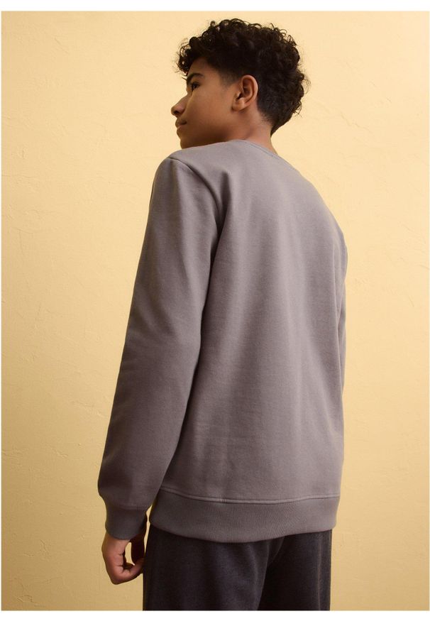 bonprix - Bluza z miękkiej mieszanki bawełny. Kolor: szary. Materiał: bawełna