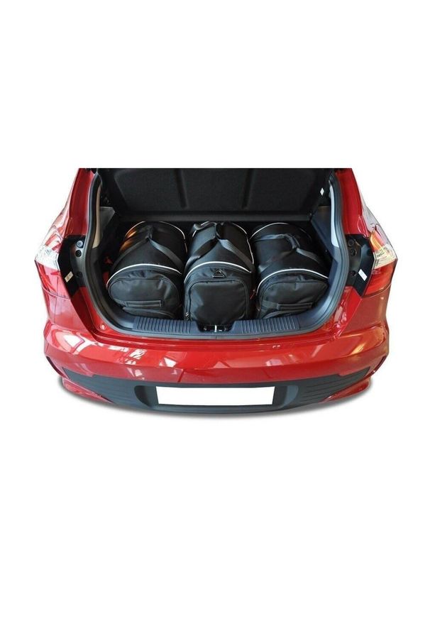 KJUST - Torby Do Bagażnika Kia Rio Hatchback 2011-2016 3Szt Kjust. Kolor: czarny. Styl: sportowy