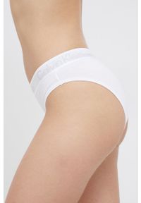 Calvin Klein Underwear Figi kolor biały z bawełny. Kolor: biały. Materiał: bawełna. Wzór: gładki #4