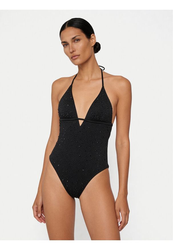 Guess Strój kąpielowy E6GJ36 MC040 Czarny. Kolor: czarny. Materiał: syntetyk