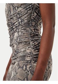 Hugo - HUGO Sukienka letnia Noffiano 50540915 Brązowy Slim Fit. Kolor: brązowy. Materiał: syntetyk. Sezon: lato