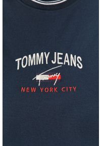 Tommy Jeans - Sukienka. Okazja: na co dzień. Kolor: niebieski. Wzór: aplikacja. Typ sukienki: proste. Styl: casual #3