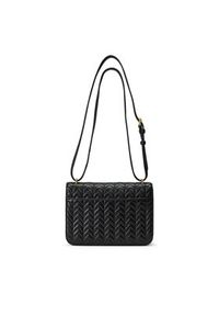 Lauren Ralph Lauren - LAUREN RALPH LAUREN Torebka 431966768003 Czarny. Kolor: czarny. Materiał: skórzane