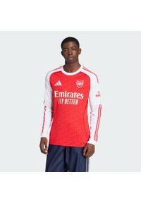 Adidas - Koszulka Arsenal 25/26 Long Sleeve Home. Kolor: czerwony, biały, wielokolorowy. Długość rękawa: długi rękaw