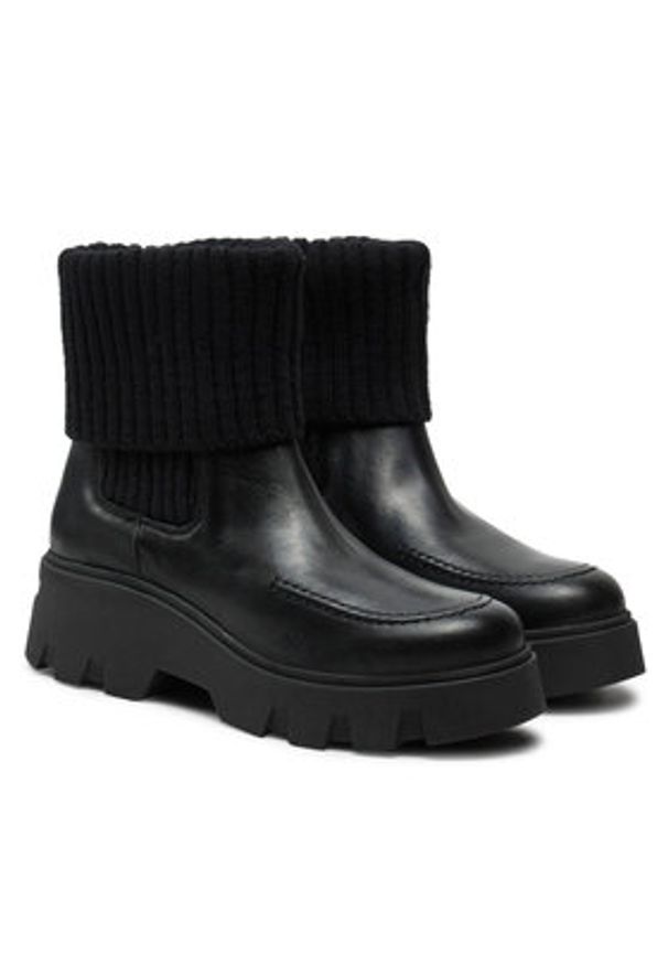 Marc O'Polo Botki OO2M3020 Czarny. Kolor: czarny. Materiał: skóra