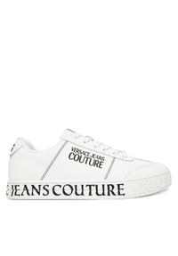 Versace Jeans Couture Sneakersy 79YA3SK6 Biały. Kolor: biały. Materiał: skóra