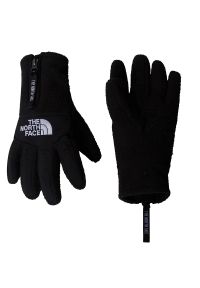 Rękawiczki The North Face Denali Etip 0A888SJK31 - czarne. Kolor: czarny. Materiał: poliester, materiał. Wzór: nadruk. Sezon: zima, jesień