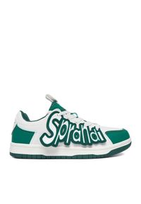 Sneakersy Sprandi. Kolor: zielony