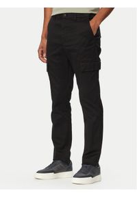 Calvin Klein Spodnie materiałowe Refined LV04LC619G Czarny Regular Fit. Kolor: czarny. Materiał: bawełna #1