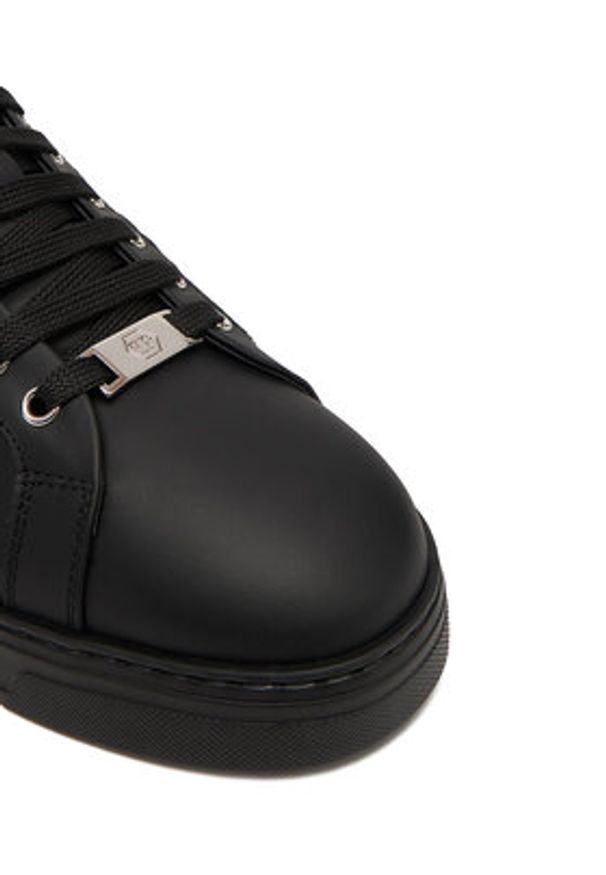 Philipp Plein - PHILIPP PLEIN Sneakersy FAES USC0809 PLE075N Czarny. Kolor: czarny. Materiał: skóra