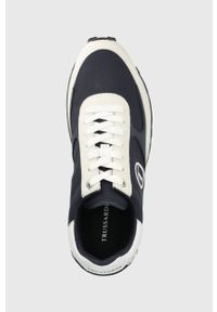 Trussardi Jeans - Trussardi sneakersy Palace kolor granatowy 77A00512 9Y099998. Nosek buta: okrągły. Kolor: niebieski #4