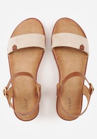 Renee - Beżowe Sandały VICES w Stylu Basic z Paskiem z Klamerką Loretha. Okazja: na co dzień. Zapięcie: pasek. Kolor: beżowy. Styl: casual, street #3