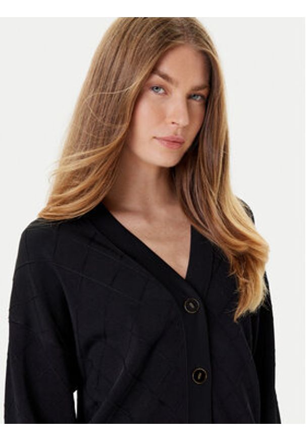 Marciano Guess Kardigan 5YGR13 5036Z Czarny Regular Fit. Kolor: czarny. Materiał: wiskoza