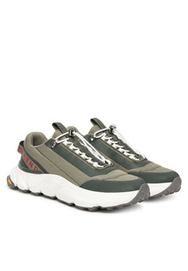 Weekend Max Mara Sneakersy Tandem 2525766015650 Khaki. Kolor: brązowy. Materiał: materiał