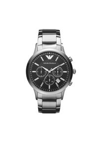 Zegarek Emporio Armani. Kolor: srebrny