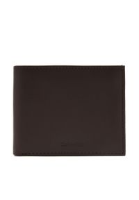 Calvin Klein Portfel męski Ck Premium Bifold 5Cc W/Coin K50K512923 Brązowy. Kolor: brązowy. Materiał: skóra