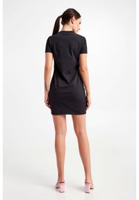 Versace Jeans Couture - Sukienka VERSACE JEANS COUTURE. Materiał: bawełna. Długość rękawa: krótki rękaw. Typ sukienki: proste. Długość: mini