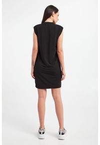 Karl Lagerfeld - Sukienka KARL LAGERFELD. Okazja: na co dzień. Materiał: tkanina, wiskoza. Długość rękawa: bez rękawów. Wzór: haft. Typ sukienki: proste. Styl: casual. Długość: mini #3