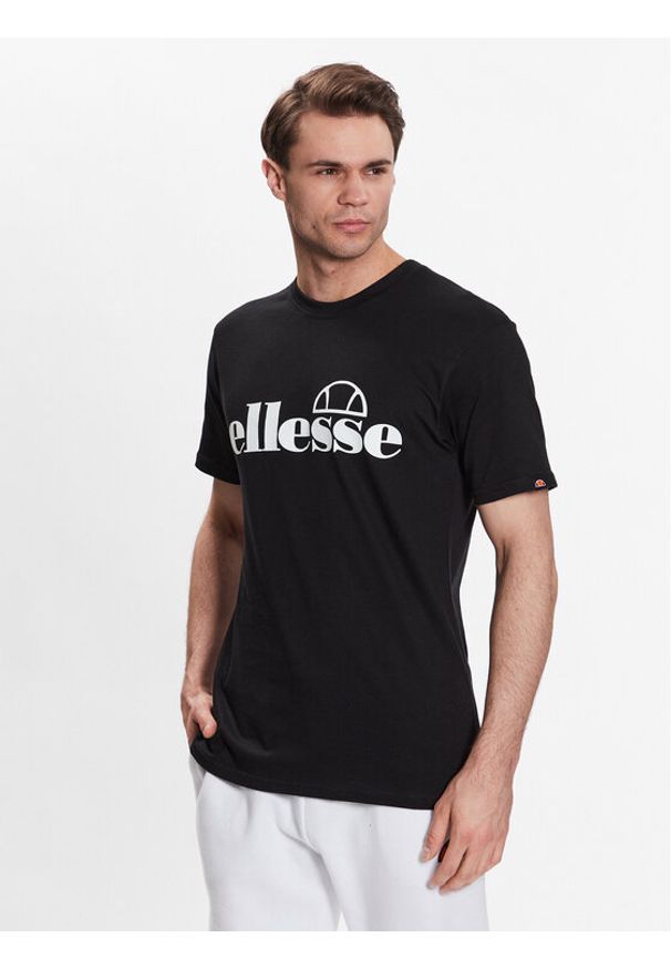 Ellesse T-Shirt Fuenti SHP16469 Czarny Regular Fit. Kolor: czarny. Materiał: bawełna