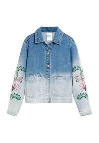 Desigual Kurtka jeansowa Dakota 26SWED16 Błękitny Regular Fit. Kolor: niebieski. Materiał: bawełna #5