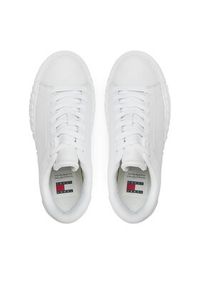 Tommy Jeans Sneakersy Tjw Leather Cupsole Ess EN0EN02507 Biały. Kolor: biały. Materiał: skóra #5