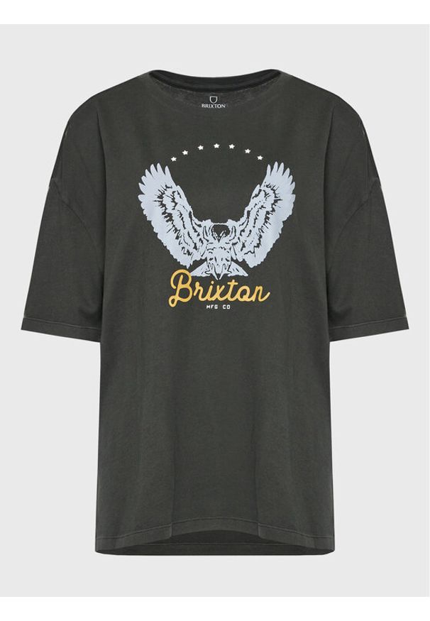 Brixton T-Shirt Freebird 16794 Szary Oversize. Kolor: szary. Materiał: bawełna