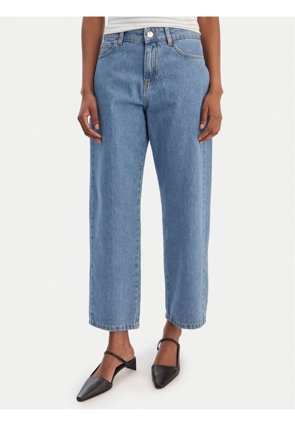 Marella Jeansy Agitare 2615181101 Niebieski Mom Fit. Kolor: niebieski
