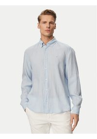 BOSS Koszula H-Liam 50556077 Niebieski jasny Regular Fit. Kolor: niebieski. Materiał: len #1