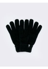 Big-Star - Rękawiczki męskie czarne Seolo 906. Kolor: czarny. Materiał: dzianina. Sezon: jesień, zima. Styl: casual, klasyczny