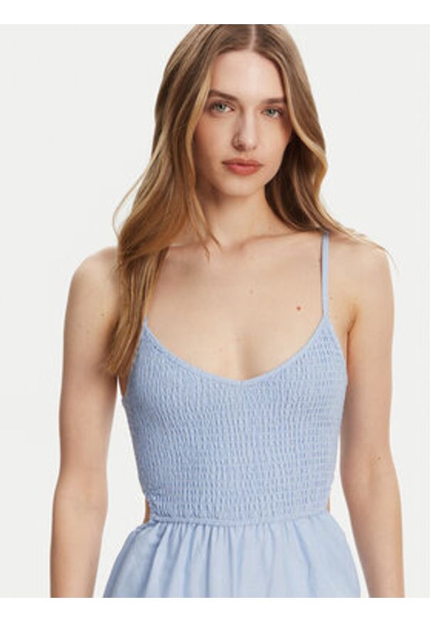 Billabong Sukienka letnia EBJWO03003 Niebieski Regular Fit. Kolor: niebieski. Materiał: bawełna. Sezon: lato