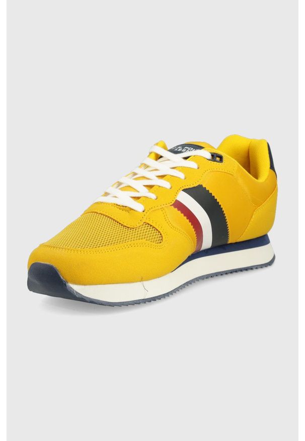 U.S. Polo Assn. sneakersy kolor żółty. Nosek buta: okrągły. Zapięcie: sznurówki. Kolor: żółty. Materiał: guma