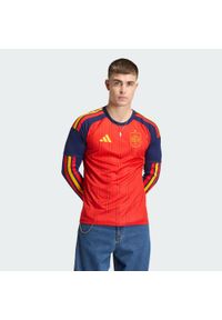 Adidas - Koszulka podstawowa Hiszpania 26 Long Sleeve. Kolor: czerwony, wielokolorowy, różowy. Długość rękawa: długi rękaw. Sport: piłka nożna #1