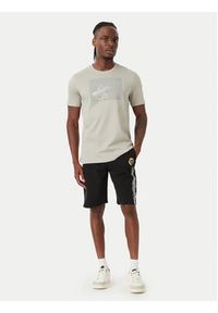 Beverly Hills Polo Club T-Shirt M1617-HR Szary Regular Fit. Typ kołnierza: polo. Kolor: szary. Materiał: bawełna #5