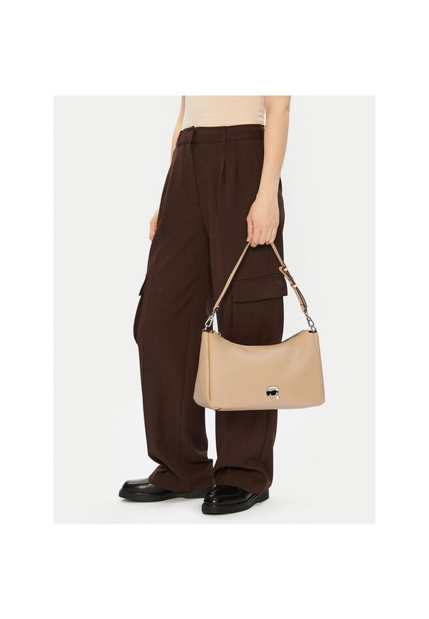 Karl Lagerfeld - Torebka KARL LAGERFELD. Kolor: beżowy