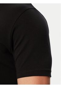 Karl Lagerfeld - KARL LAGERFELD T-Shirt 755037 563221 Czarny Regular Fit. Typ kołnierza: dekolt w karo. Kolor: czarny. Materiał: bawełna #4